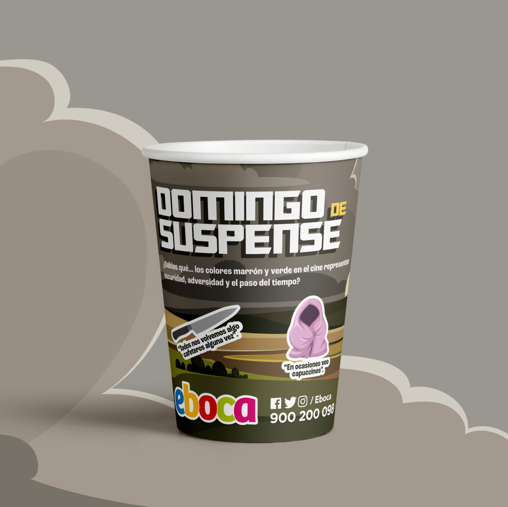 Vaso Domingo de Suspense para Branded Content junto a Eboca "Vasos de cine".- Brusau Films.